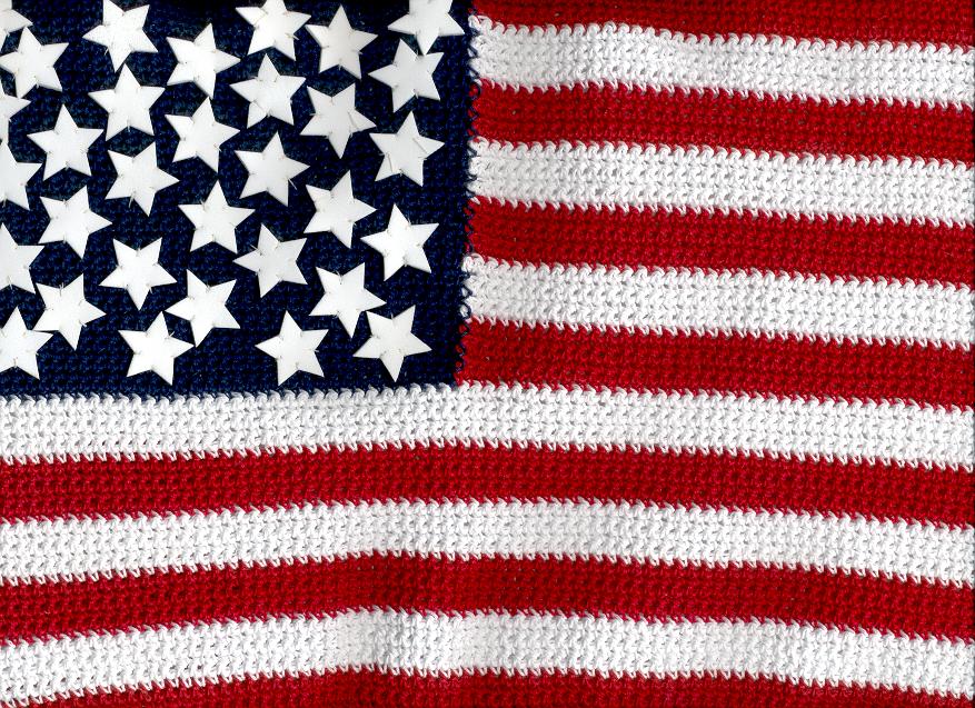 American flag; Actual size=240 pixels wide